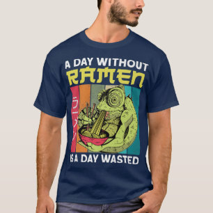 Ramen Noodle Bowl Love Japanese Kawaii Chameleon A T-Shirt