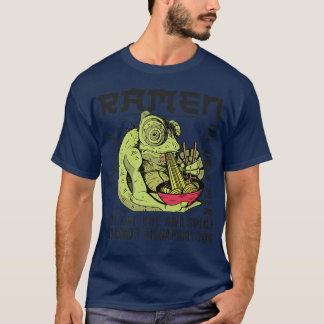 Ramen Noodle Bowl Love Japanese Kawaii Chameleon R T-Shirt