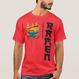 Ramen Noodle Bowl Love Japanese Kawaii Powered By  T-Shirt