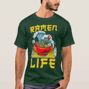 Ramen Noodle Bowl Love Japanese Kawaii Wave Ramen  T-Shirt
