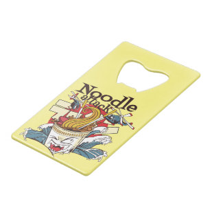 Ramen Noodle Cup Design Credit Card Bottle Opener