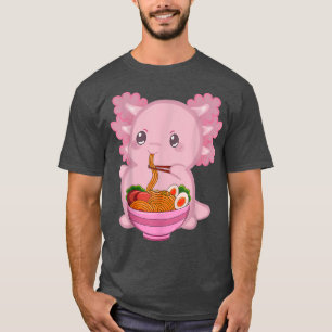 Ramen Noodle Kawaii Anime Axolotl Women Men Boys G T-Shirt