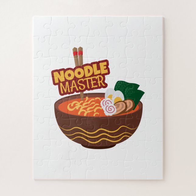 Ramen Noodle Master Funny Japanese Gift Idea Jigsaw Puzzle (Vertical)