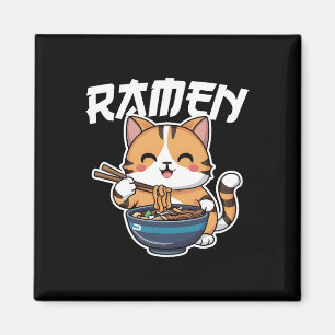 Ramen Noodle Neko Cat Japanese Kawaii Manga Anime Magnet