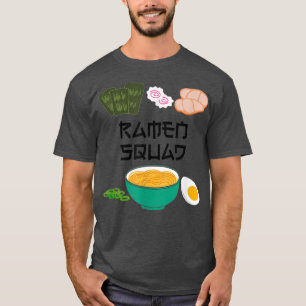Ramen Noodle Squad Japanese Food Art T-Shirt