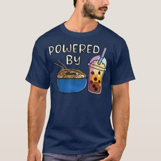 Ramen Noodles Bubble Tea Tapioca Milk Kawaii Boba  T-Shirt