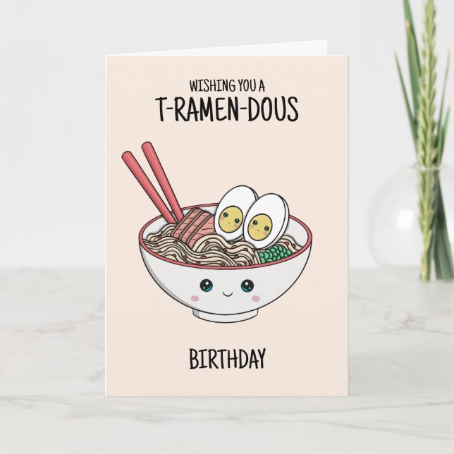 Ramen Noodles Carte d'anniversaire (Devant)