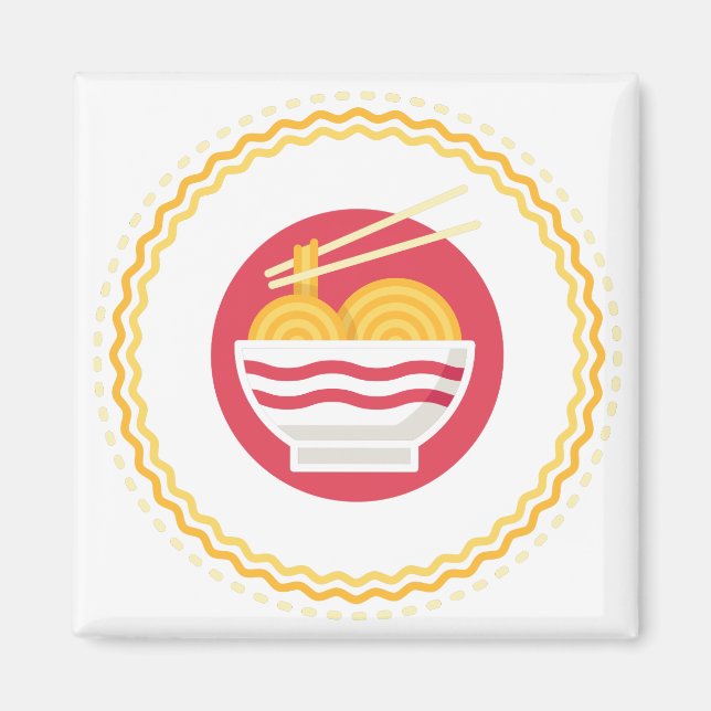 ramen noodles magnet (Front)