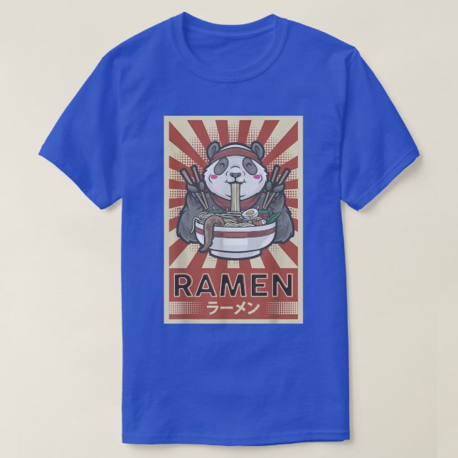Ramen noodles Panda kawaii  T-Shirt (Design Front)