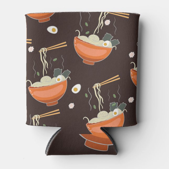 Ramen Noodles: Vintage Graphics Can Cooler (Front)