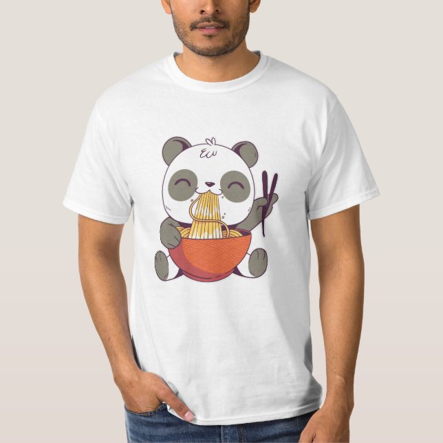Ramen Panda T-Shirt (Front)