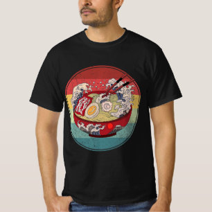 Ramen Retro Style Vintage Anime Japanese Gift Girl T-Shirt