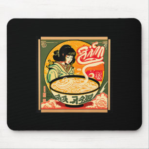 Ramen Retro Sushi Vintage Anime Style Japanese Mouse Pad