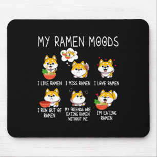 Ramen Shiba Inu Dog Lover Japanese Noodles For Men Mouse Pad