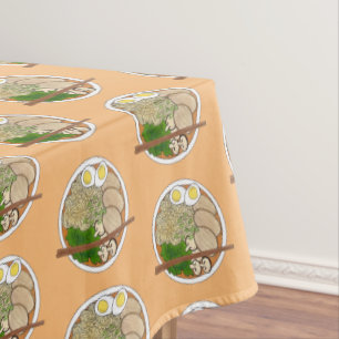 Ramen Shop Noodles Chopsticks Japanese Restaurant Tablecloth