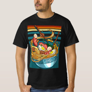 Ramen Style Vintage Anime Japanese Food Gifts Girl T-Shirt