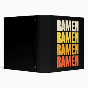 Ramen text design binder