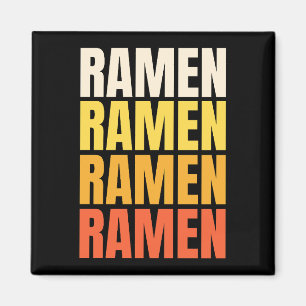 Ramen text design magnet