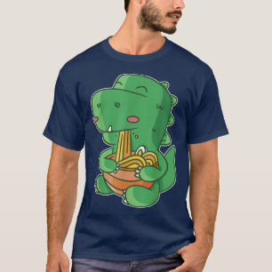 Ramen  Trex Tshirt Kawaii Anime Tee Japanese Dinos