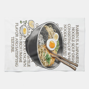 Ramen vintage sketch by CallisC Arts ⭐⭐⭐⭐⭐ Kitchen Towel