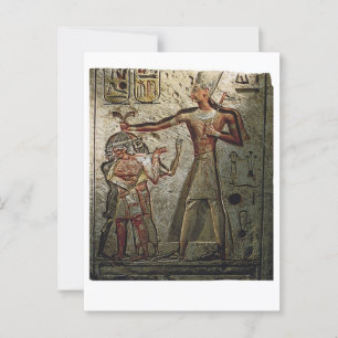 Ramesses Great Egyptian Pharaoh Sphinx Art Postcard