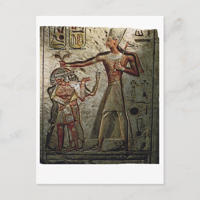 Ramesses Great Egyptian Pharaoh Sphinx Art Postcard (Front)