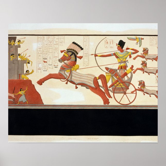 Ramesses II (1279-13 BC) at the Battle of Kadesh, Poster (Front)