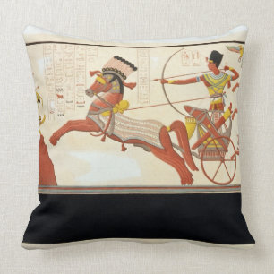 Ramesses II (1279-13 BC) at the Battle of Kadesh, Throw Pillow