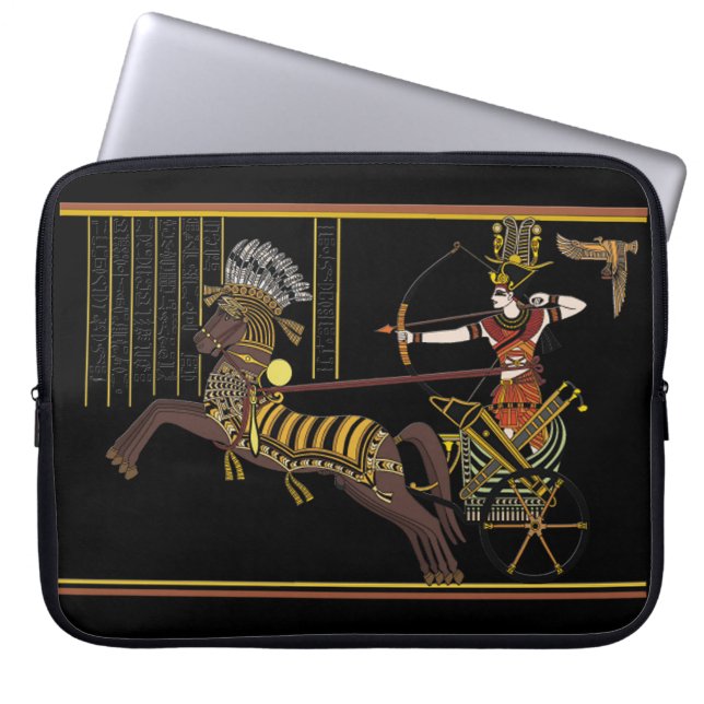 Ramesses II Battle of Kadesh Ancient Egypt Art Laptop Sleeve (Front)