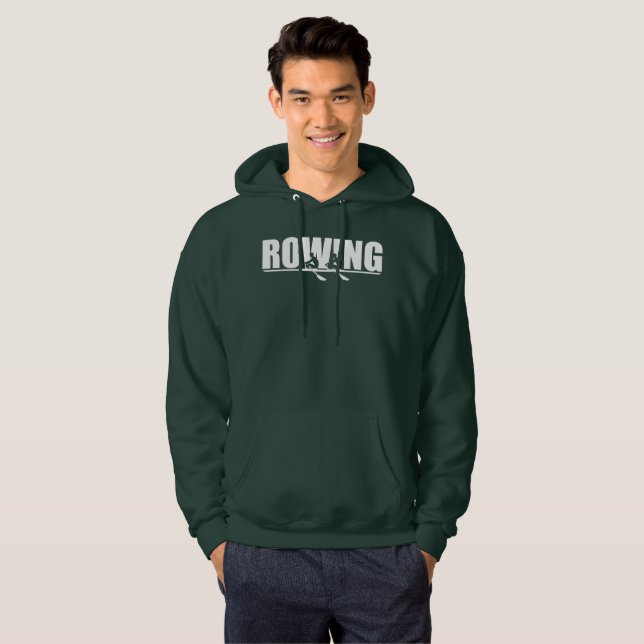 Rameurs ramant le sweat - shirt à capuche de (Devant entier)