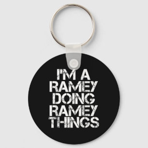 Ramey Funny Surname Family Tree Birthday Reunion G Keychain
