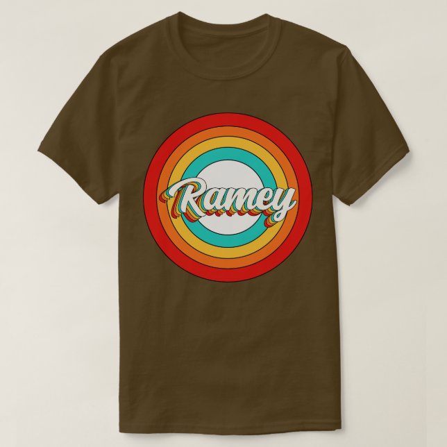 Ramey Name Shirt Vintage Ramey Circle (Design Front)
