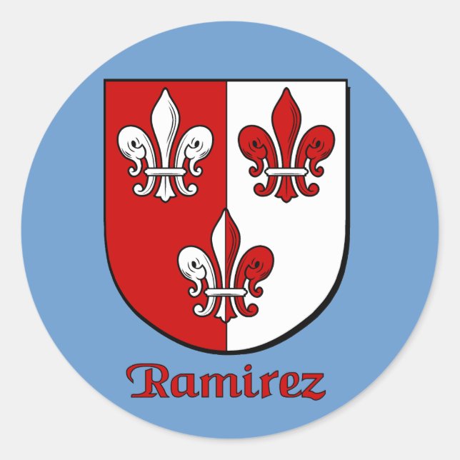Ramirez Family Shield Stickers (Front)