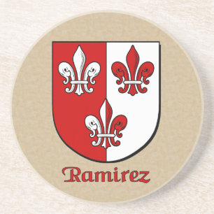 Ramirez Heraldic Shield Coaster