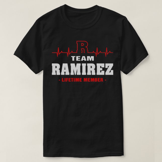 Ramirez Surname name Family team Ramirez lifetime  T-Shirt (Design Front)
