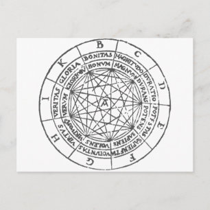 Ramon Llull Ars Magna Postcard