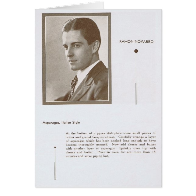 Ramon Novarro Recipe (Front)