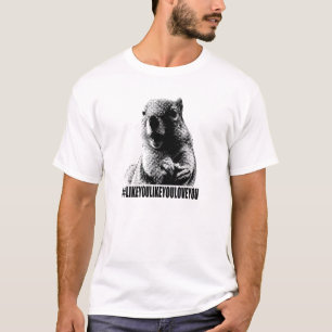 Ramon The Squirrel Hashtag Light T-Shirt