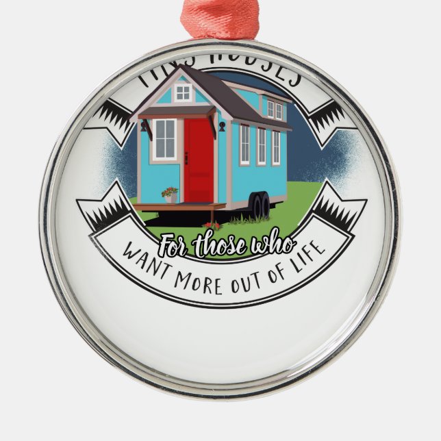 ramon - tiny house metal ornament (Front)