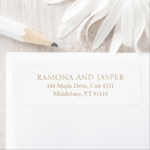 Ramona Gold Minimal Elegant Wedding