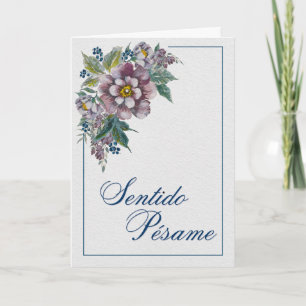 Ramos de Peonías - Carte Espagnol de Sympathie