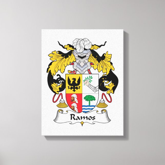 Ramos Family Crest Canvas Print (Front)