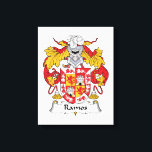 Ramos Family Crest Canvas Print<br><div class="desc">Ramos Coat of Arms</div>