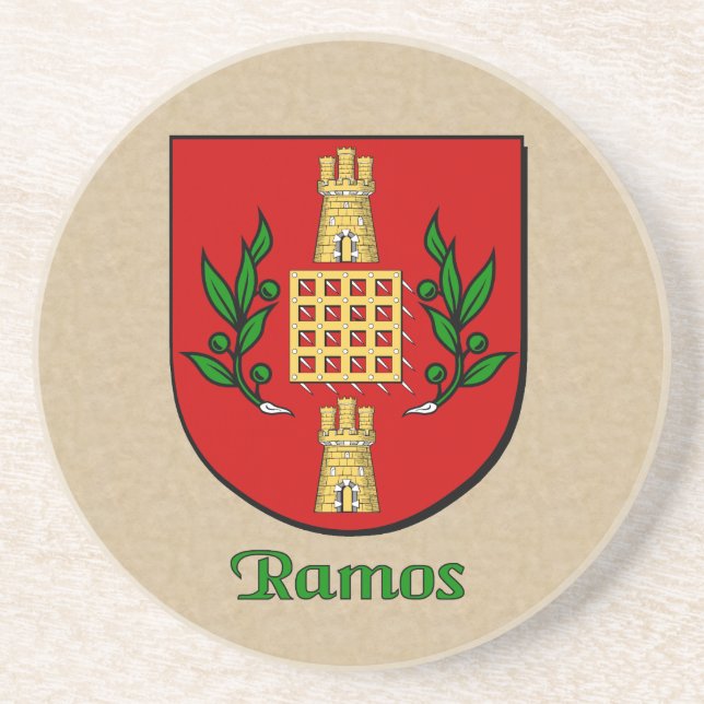 Ramos Heraldic Shield Coaster (Front)