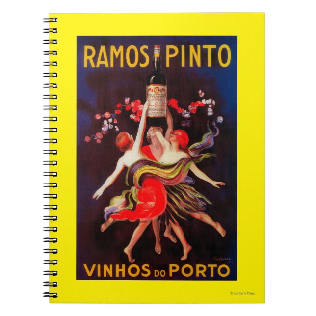 Ramos Pinto Vintage PosterEurope Notebook (Front)