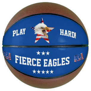 Rampant Bald Eagle, The American Flag, Star Basketball