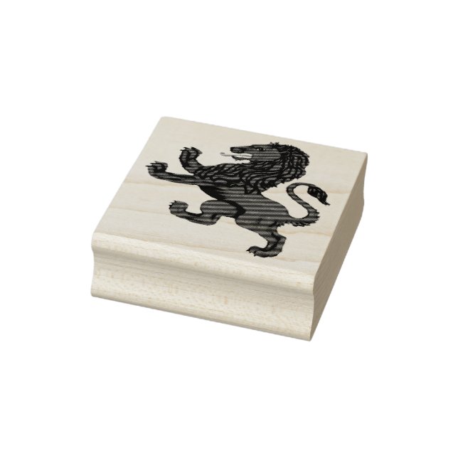 Rampant Lion of Scotland, red lion Rubber Stamp (Stamp)