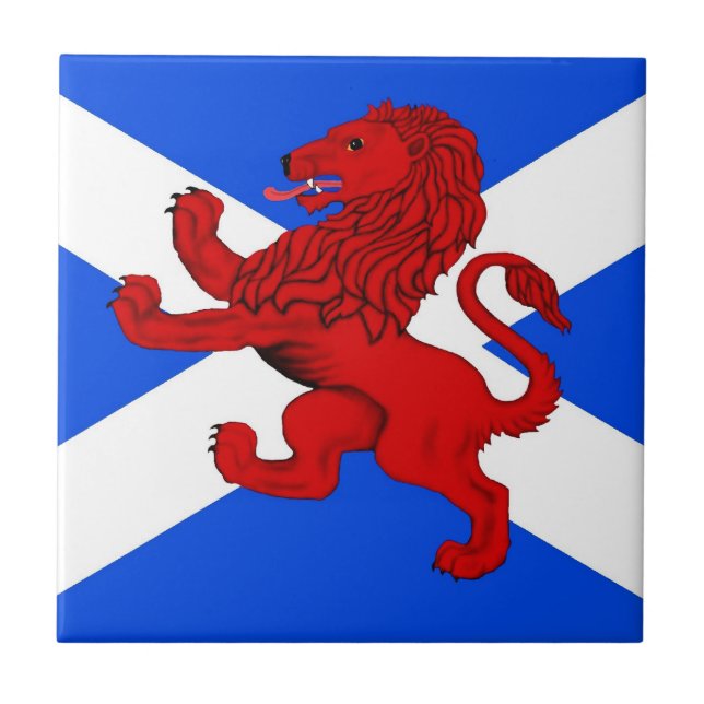 Rampant lion / Scotland's flag Tile (Front)