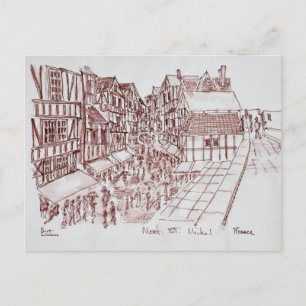 Ramparts, Mont Saint-Michel   Normandy, France Postcard