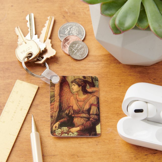 Ramparts of God's House, Angel by John Strudwick Keychain (Desk)